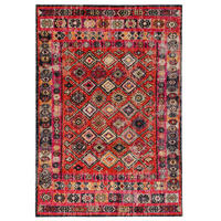KURZFLOR DESIGNER TEPPICH MODERN VINTAGE ORIENT MUSTER - Anthrazit, Textil (80/150cm) - Pergamon