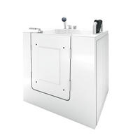 SENIOREN Badewanne mit Tür S02-A-R - Weiß, Glas/Kunststoff (100/113/78cm) - AcquaVapore by Sandra Jentho