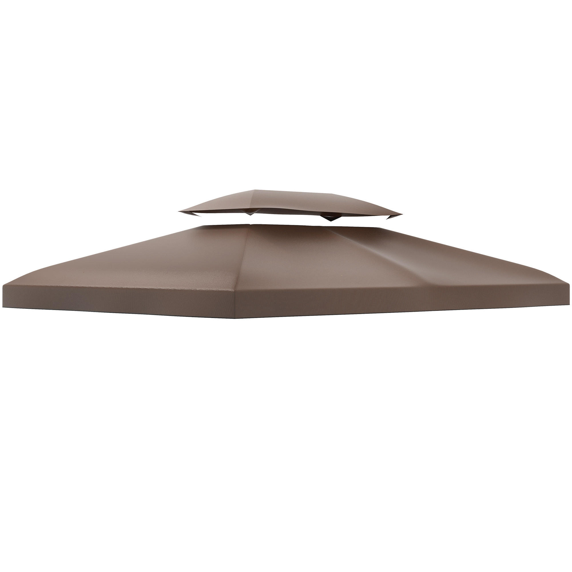 PAVILLONDACH, Polyester, Kaffee - Braun, Kunststoff (300/20/400cm) - Outsunny