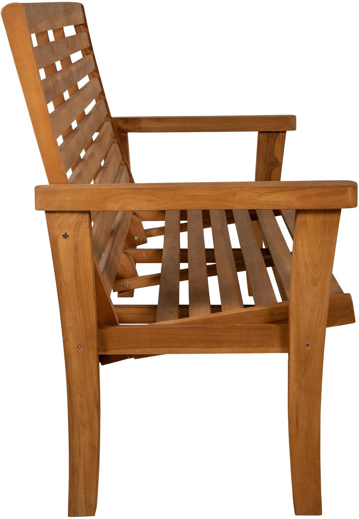 TEAKBANK Peter Liegefunktion 180x78x111cm Teakholz Teak Gartenbank - Teakfarben, Holz (180/111/78cm) - DELUKE