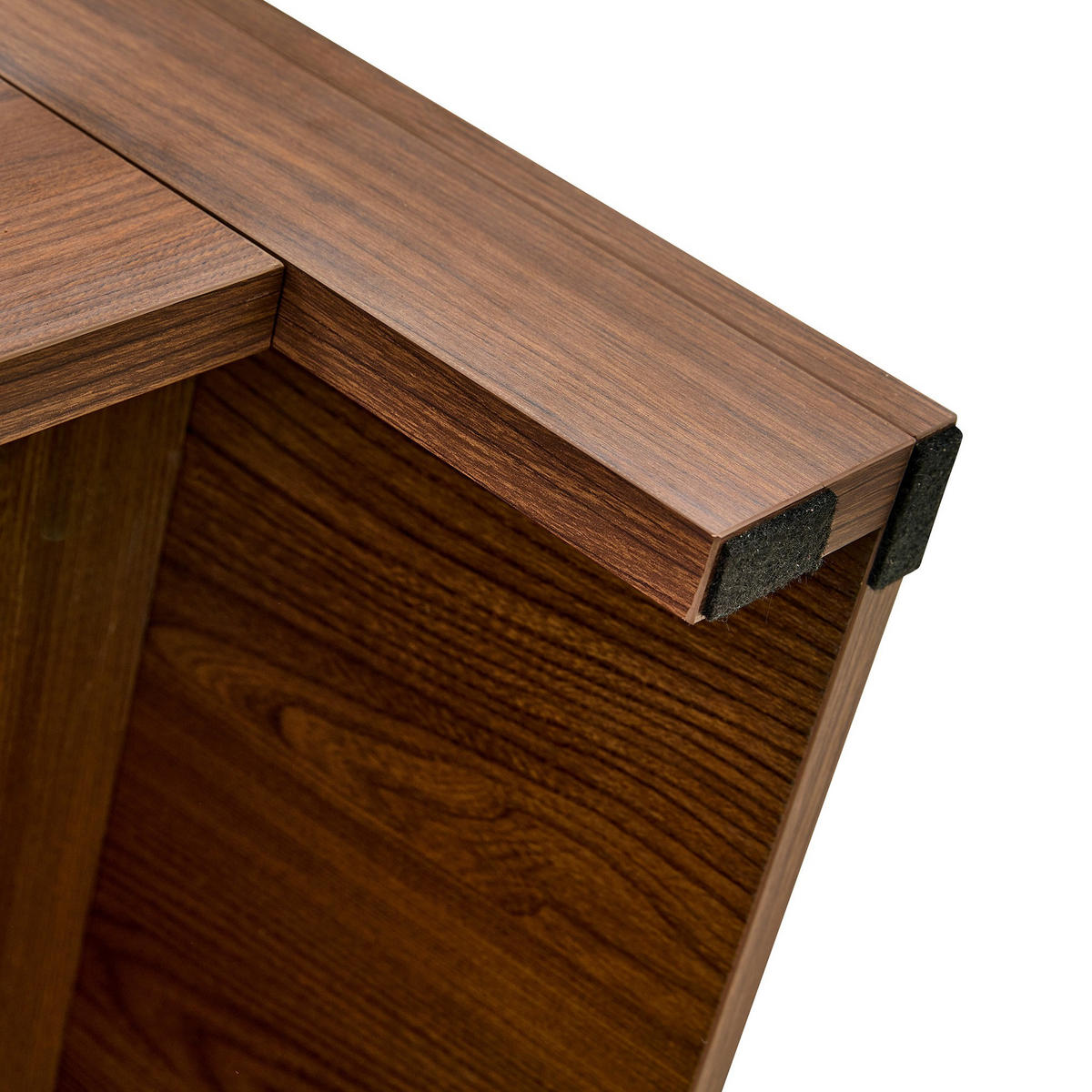 ESSTISCH 100/100/76cm,runder Couchtisch mit offenen Stauraumfächern,Braun - Braun, Holz (46/31/76cm) - LVHOM