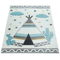 KINDERTEPPICH ELA 215 CREME 133S - Creme, Kunststoff (133/133cm) - Paco Home