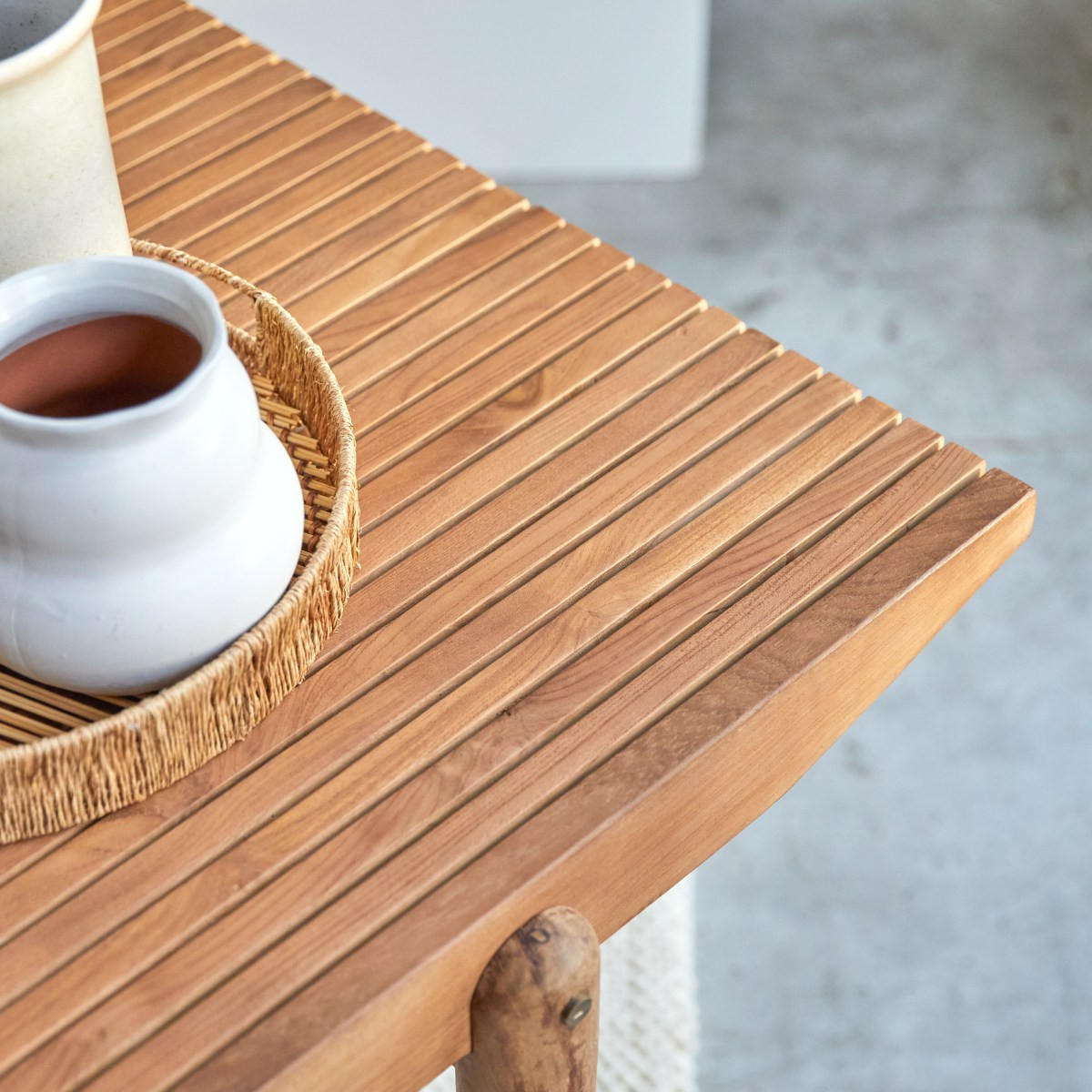 TISCH Fado Natur aus Teak - Naturfarben, Holz (100/240/76cm) - Tikamoon