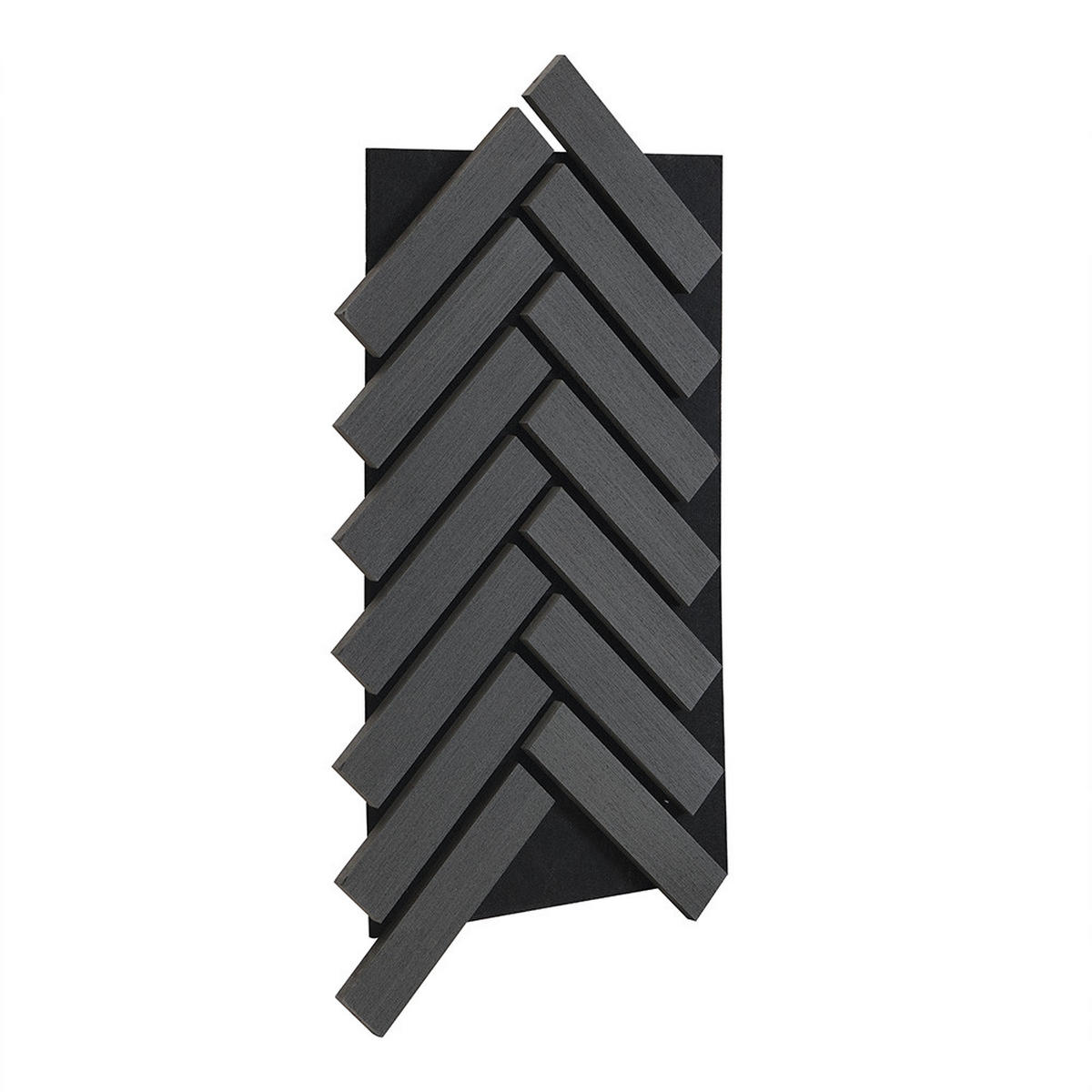 AKUSTIKPANEEL VEGA - Black Oak - Schwarz, Holz/Textil (40.5/80/2.2cm) - Home Deluxe