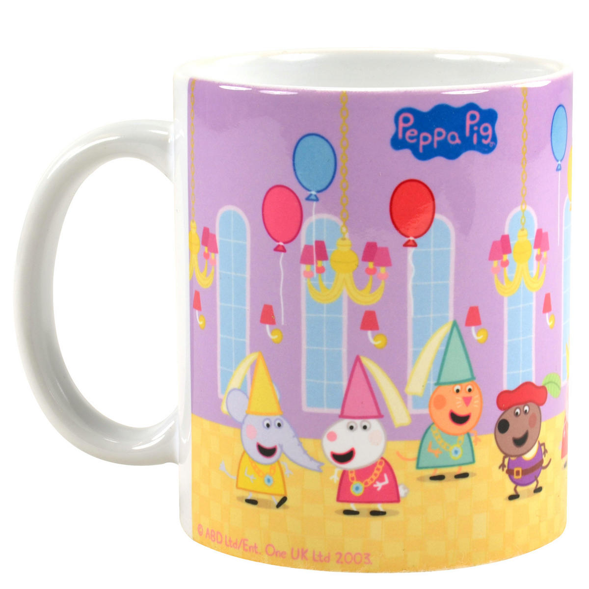 BECHER Peppa Wutz Festsaal Lila 320 ml - Lila, Keramik (0.32L) - United Labels