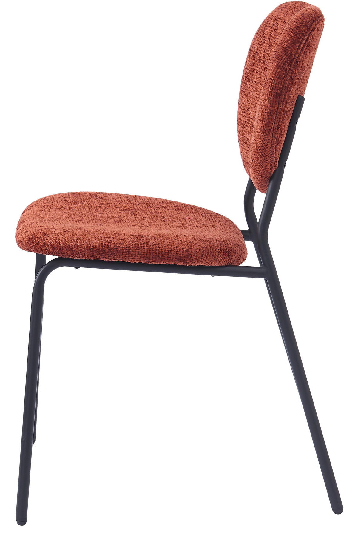 STUHL 2er-Set Stoff Terrakotta - Rot, Textil (49/82.5/54.5cm) - Nordlys