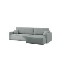 ECKSOFA Louis Scala - Salbeigrün, Holzwerkstoff/Textil (250/142cm) - Fun Möbel