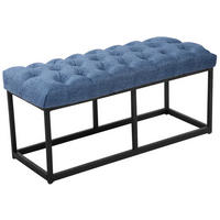 SITZBANK Mexico Stoff Blau - Blau, Textil (100/46/38cm) - DELUKE