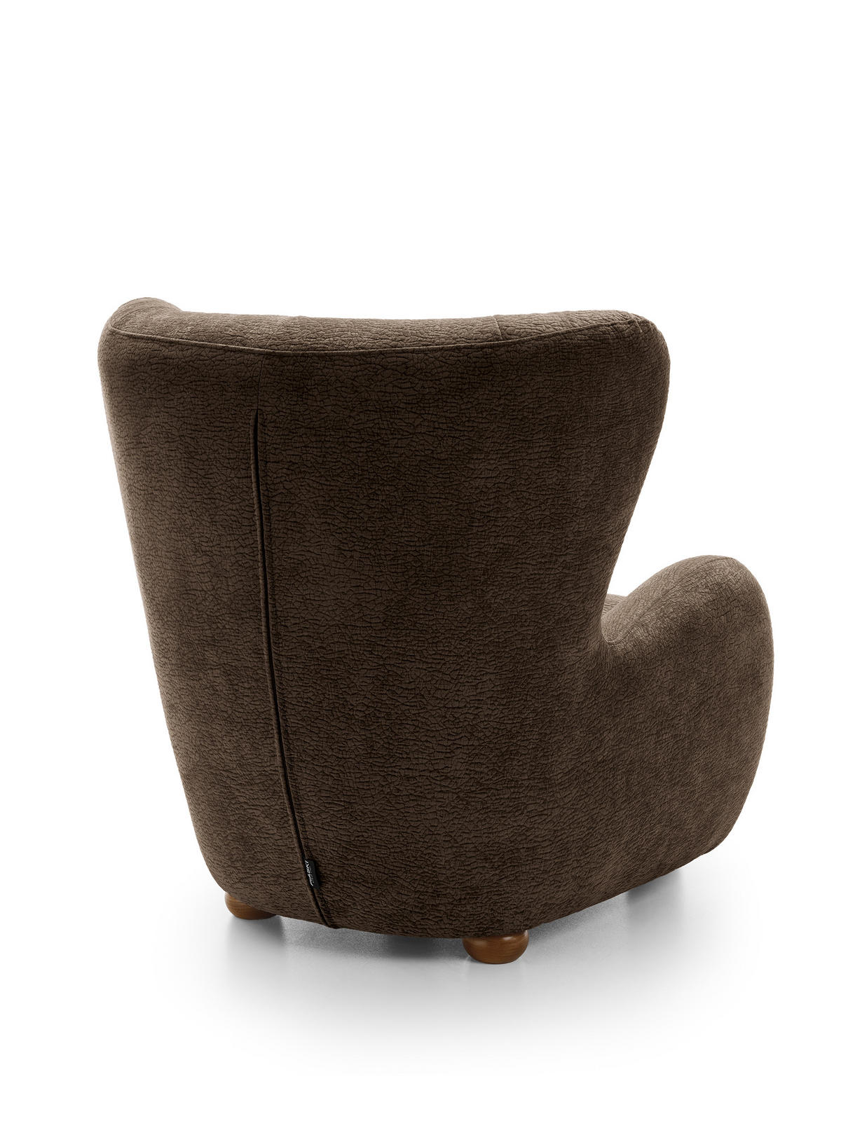 SESSEL MIST, Polstersessel Klassisch Loungesessel, Chenille-Stoff Braun - Braun, Holz/Holzwerkstoff (88/91/100cm) - MASSENO