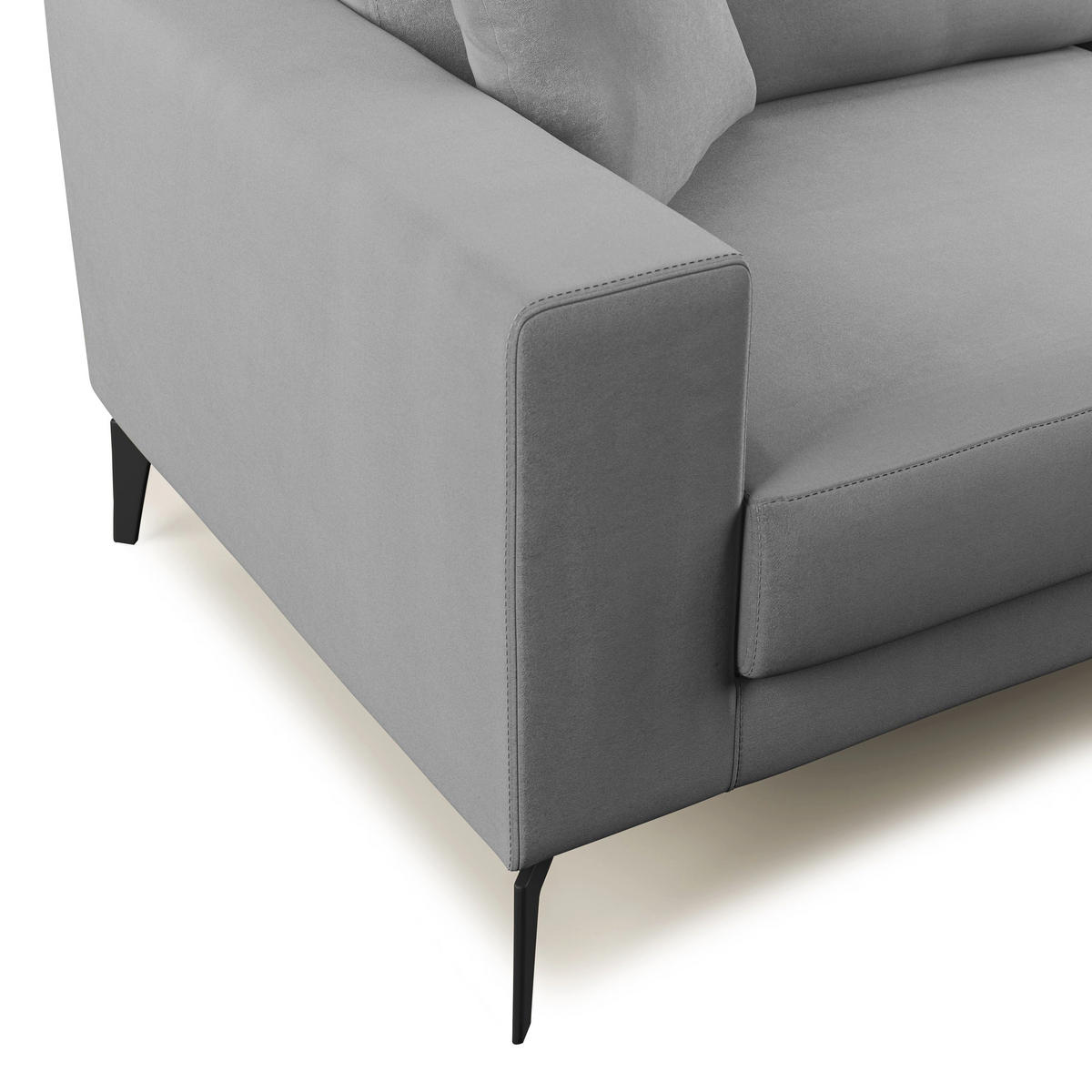 LINEARSOFA Prestige - Grau, Textil (186/95/91cm) - Divani.store