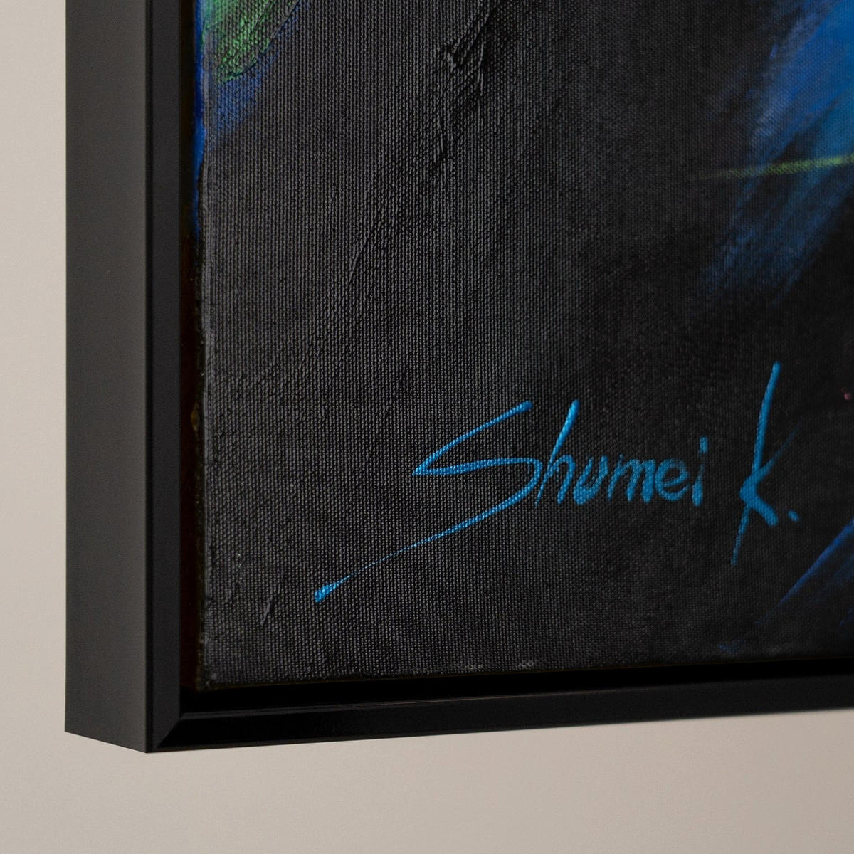 GEMÄLDE Vielfarbige Mähnen Schattenfugenrahmen Schwarz 140x100 cm - Schwarz, Holz (140/100cm) - YS-art gallery