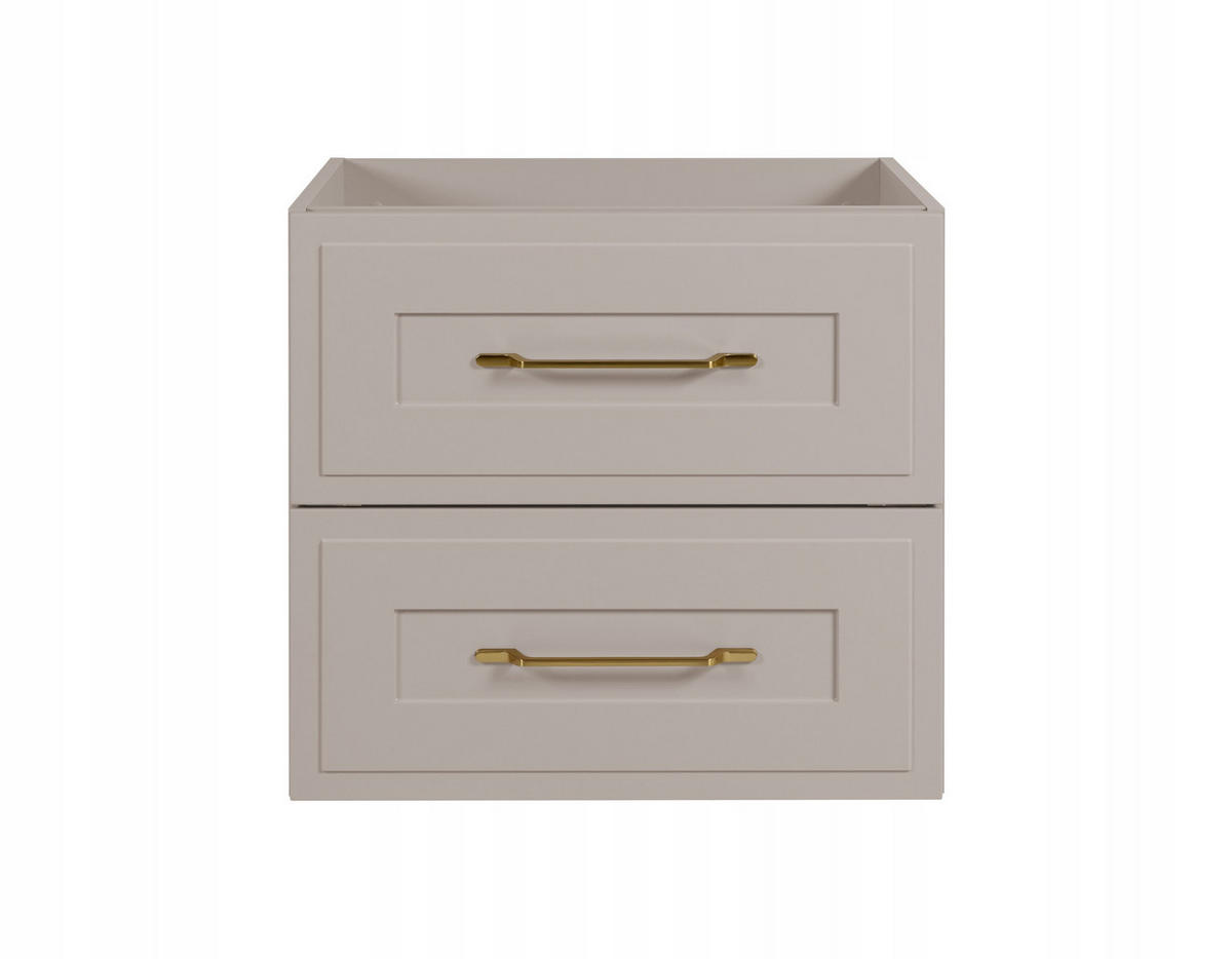 WASCHBECKUNTERSCHRANK CLASSIC 120 cm mit Arbeitsplatte Farbe: Eiche Craft Kaschmir - Kaschmir/Eichefarben, Holzwerkstoff (120/58/46cm) - Rodan