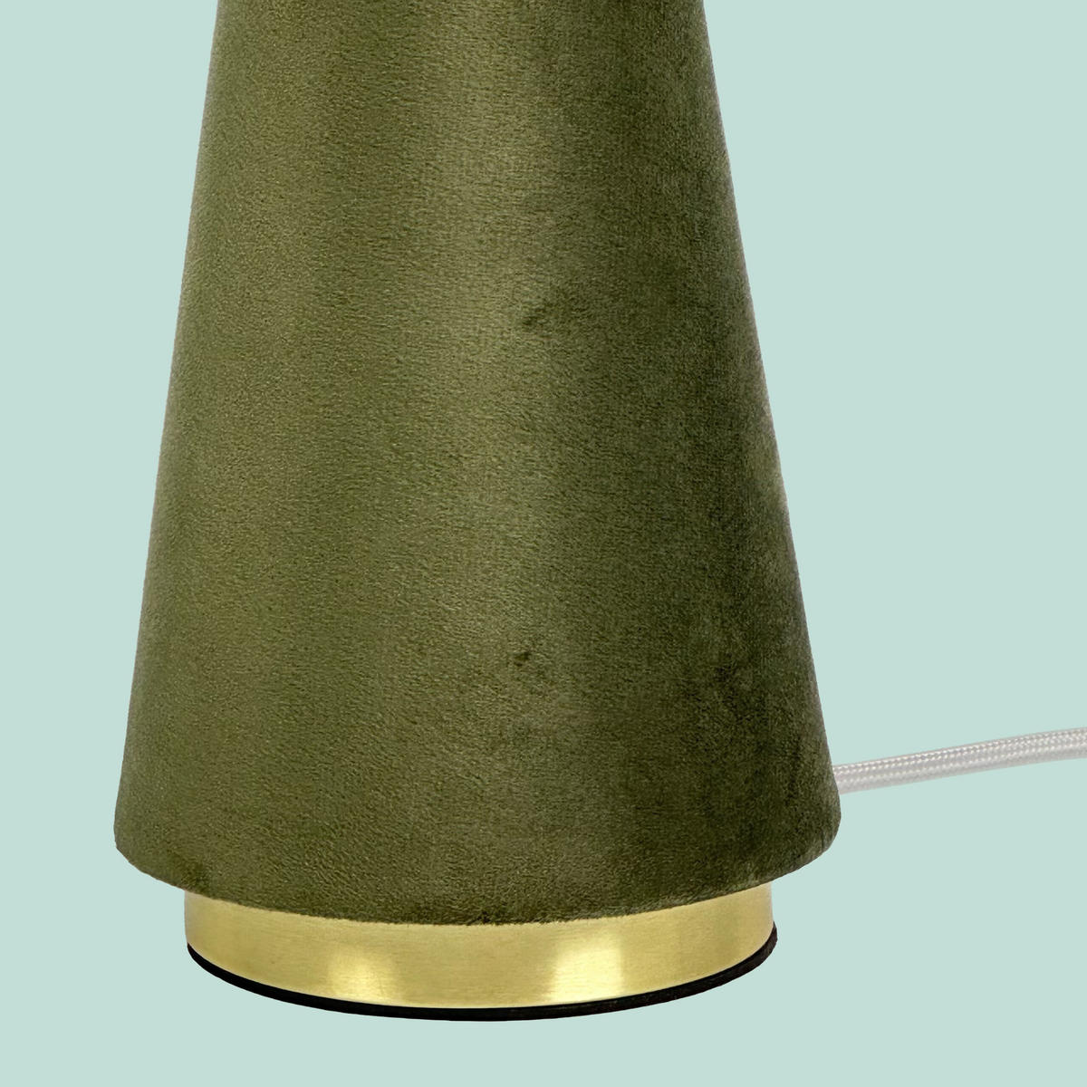 TISCHLAMPE - Grün, Textil/Metall (30/30/47cm) - Relaxdays