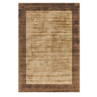 TEPPICH Einfarbiger handgefertigter mit Kanten LAME Braun 150 x 150 cm - Braun, Textil (150/150cm) - Novatrend