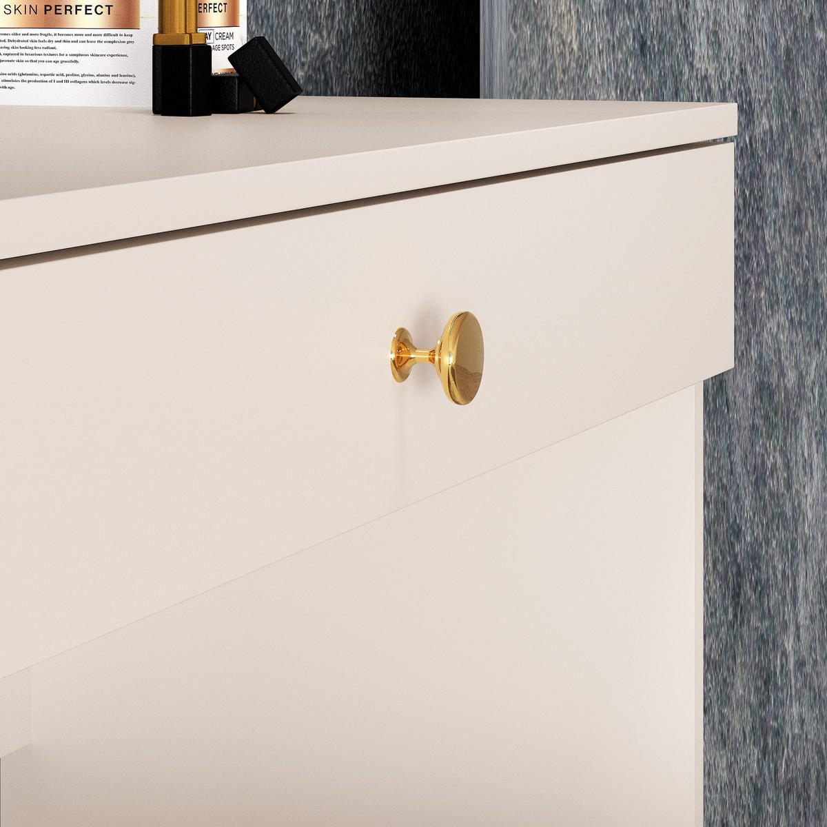 SCHREIBTISCH FRALIA,Creme - Creme, Holzwerkstoff (40/92/79cm) - KONSIMO®