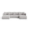 ECKSOFA Ardi U Grau - Grau, Holz/Textil (353/180cm) - Graingold