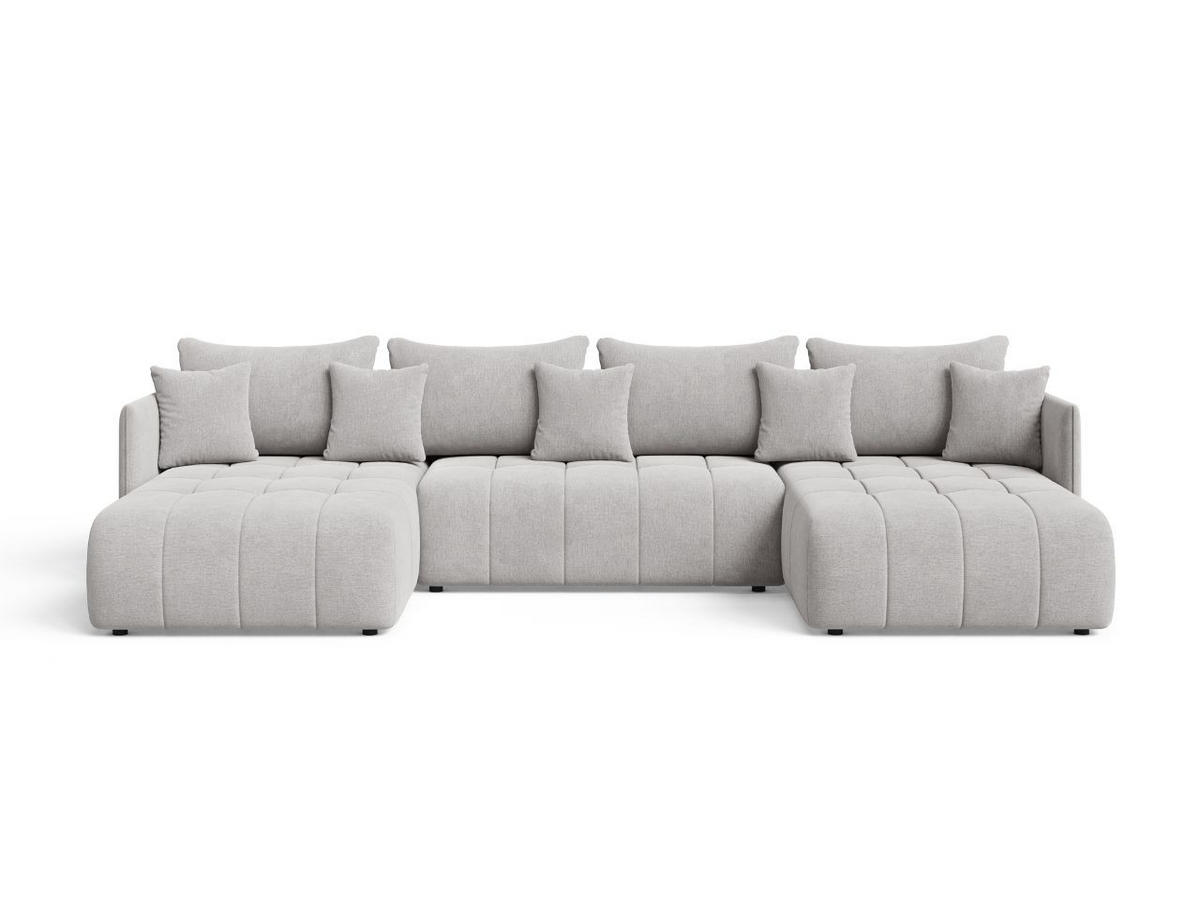 ECKSOFA Ardi U Grau - Grau, Holz/Textil (353/180cm) - Graingold