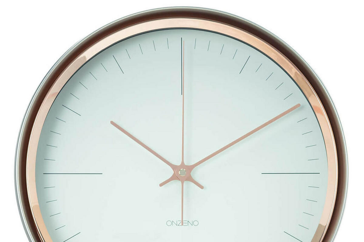 WANDUHR Design Weiß 33/33 cm - Weiß, Glas/Holzwerkstoff (1.24/32.7/8cm) - ONZENO