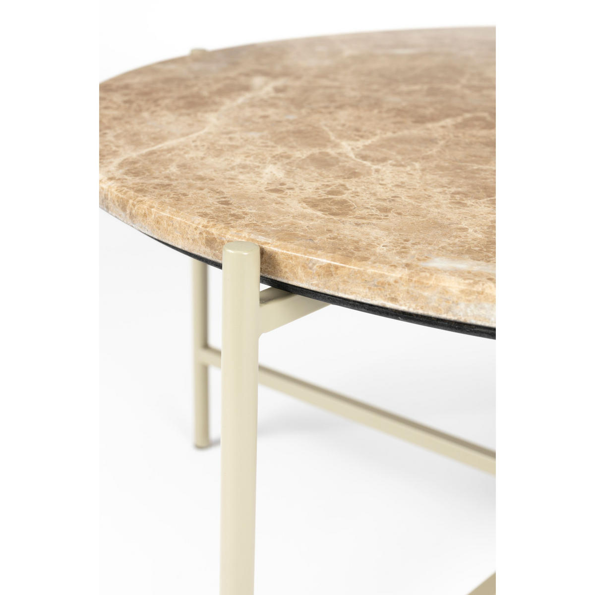 BEISTELLTISCH Tooz 60 cm Beige - Beige, Metall (60/60/31cm) - Housecraft Living