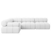 ECKSOFA modulares Sofa Mende-L2 - 285x190x70 cm Weiß Bouclé - Weiß, Holzwerkstoff/Textil (285/190cm) - ALTDECOR