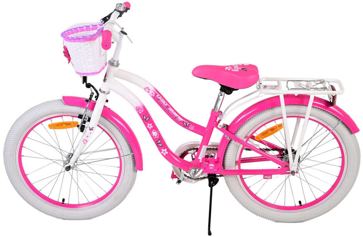 KINDERFAHRRAD Lovely - Mädchen - 20 Zoll - Rücktritt + Handbremse - Rosa - Rosa, Metall (82cm) - TPFSports