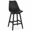 BARHOCKER Schwarz 48x102x56cm - Schwarz, Holz/Kunststoff (48/102/56cm) - AlterEgo