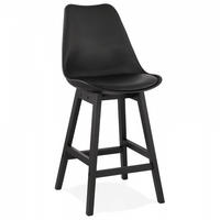 BARHOCKER Schwarz 48x102x56cm - Schwarz, Holz/Kunststoff (48/102/56cm) - AlterEgo