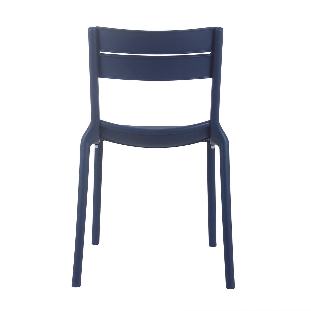 GARTENSTUHL 4-tlg., Blau - Blau, Kunststoff (54/50cm) - Oviala