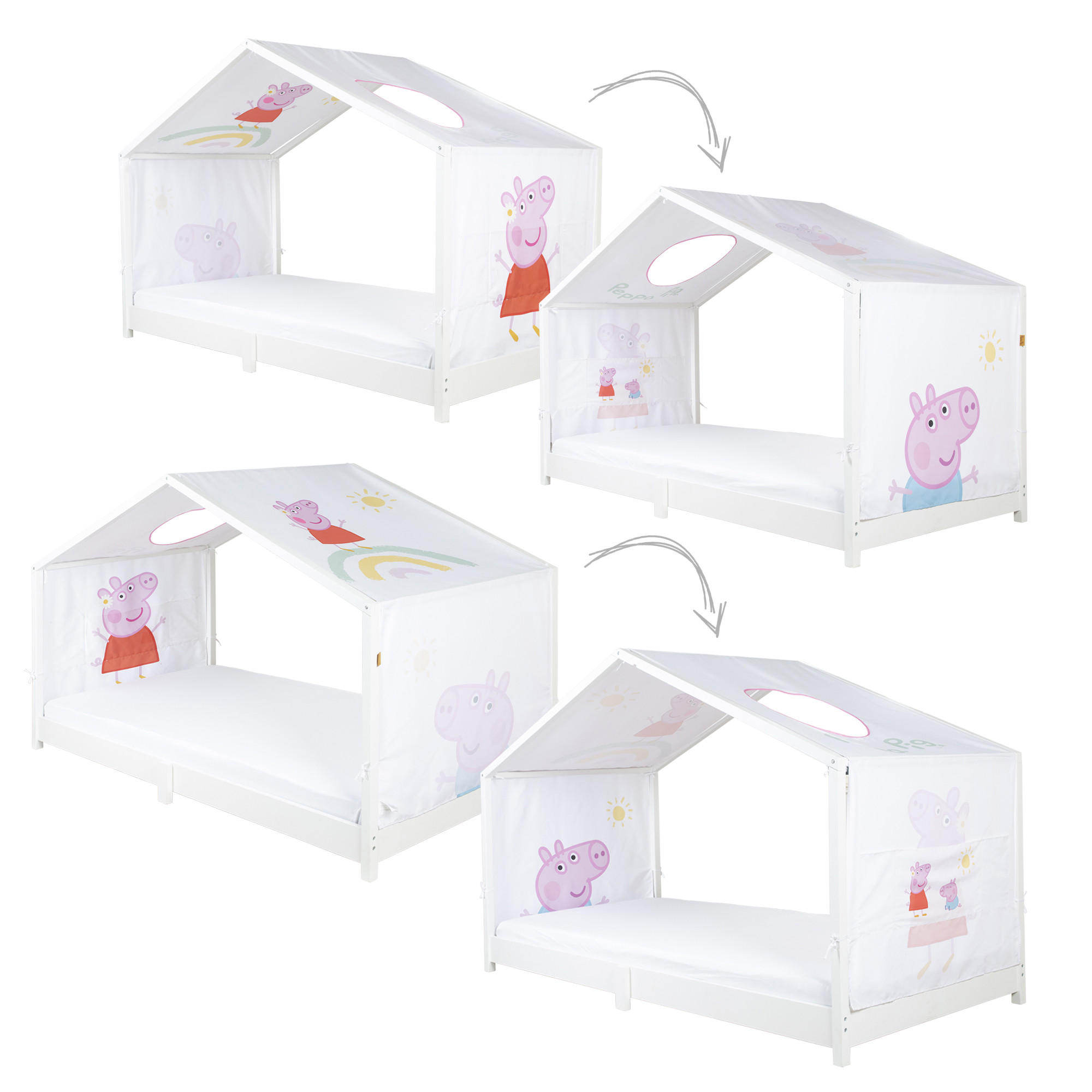 Thumbnail - Roba Hausbettbezug, Weiß, Kunststoff, Film/Serie/TV, 90x200 cm, Kinder- & Jugendzimmer, Kindermöbel, Kinderbetten, Kinde...