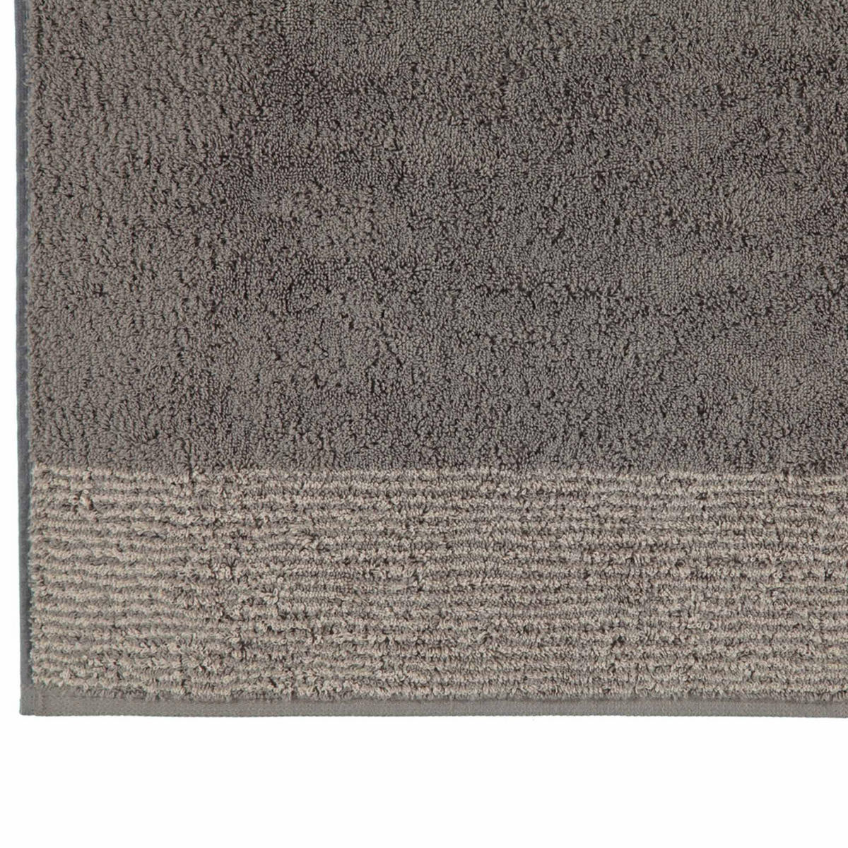 HANDTUCH Unisex Luxury Home Two-Tone Grau 3er Pack Baumwolle - Grau, Naturmaterialien (100/170cm) - Cawoe