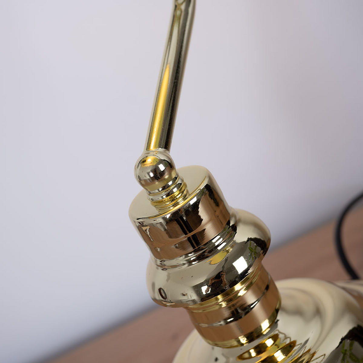 LED SCHREIBTISCHLEUCHTE Metall messing Grün - Grün, Glas (25/19/36cm) - Globo Lighting