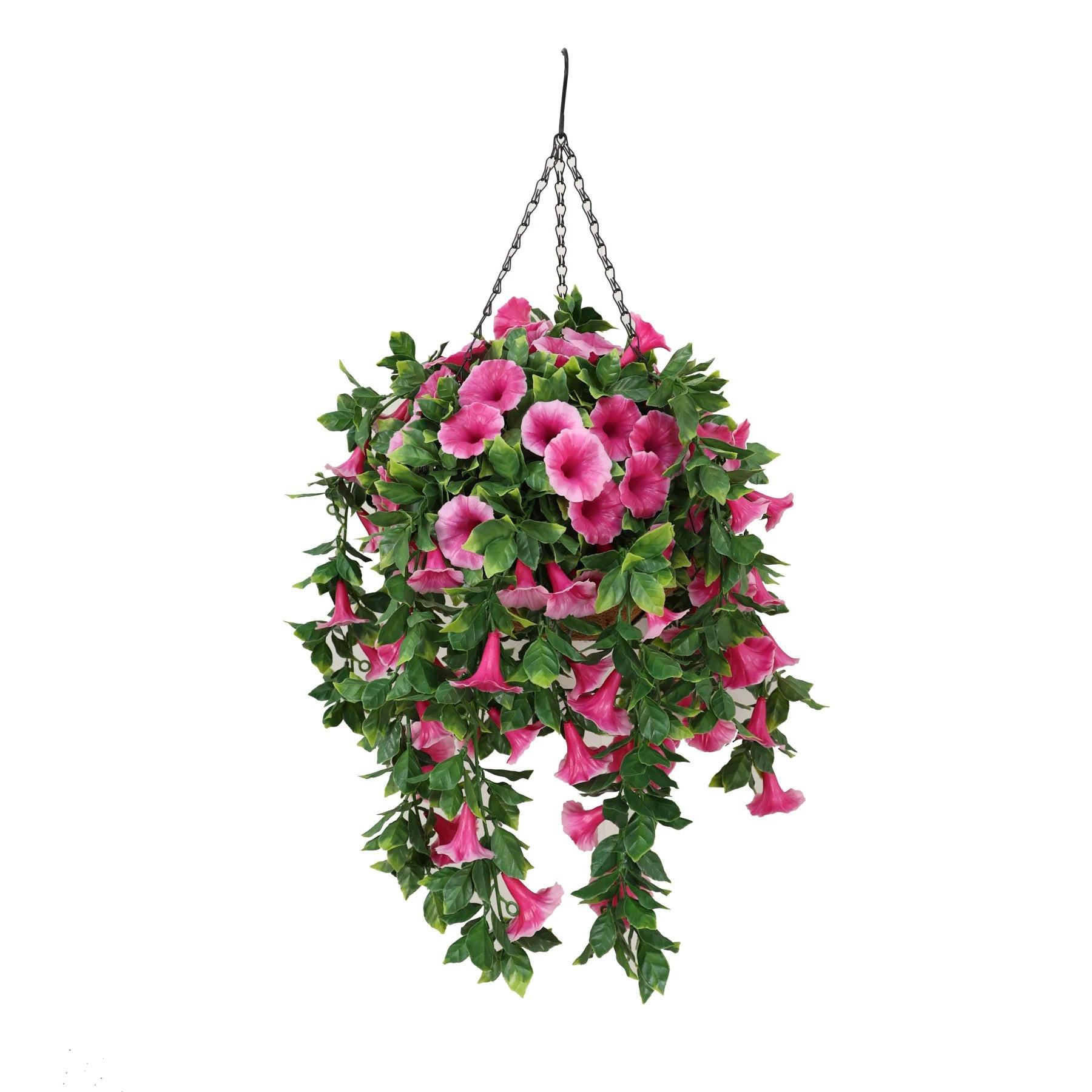 KUNSTPFLANZE Künstliche Pentunien Ampel - Isa 33 cm - Pink, Kunststoff (33cm) - aplanta