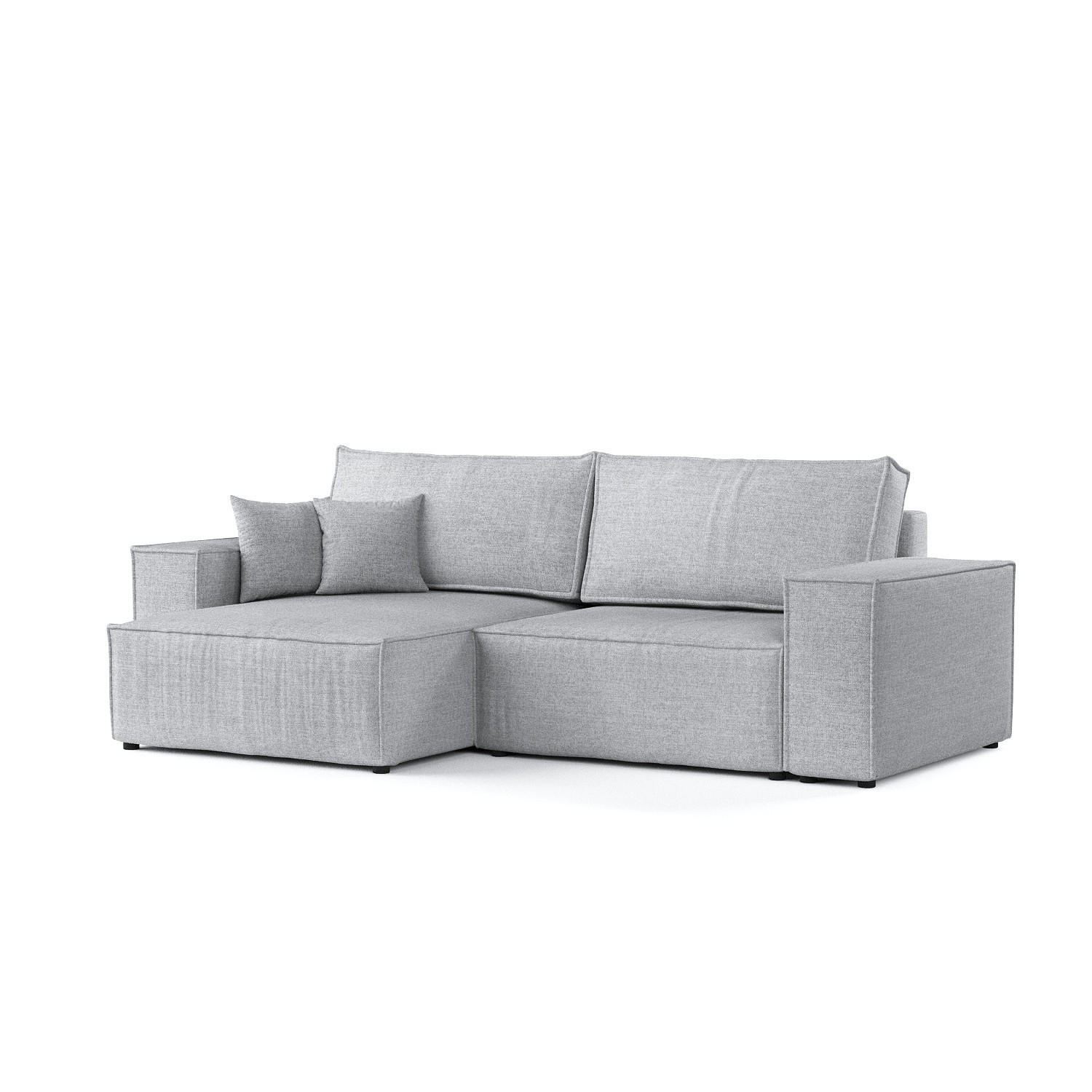AltaBeds ROHOVÁ SEDAČKA CAVO, textil, Světle šedá