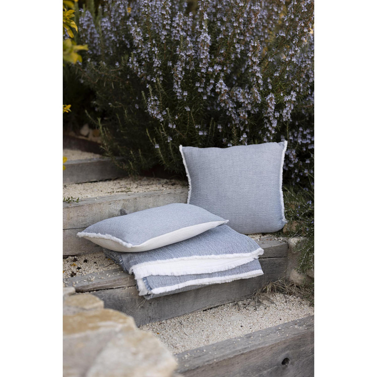 KISSEN Emilio pazifik 30 x 50 cm - Blau, Textil (30/50cm) - Vivaraise