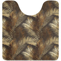WC PŘEDLOŽKA Tropical - Listy - zlaté 55x60 cm - zlatá, textil/plast (55/1cm) - OnlyWow