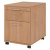 ROLLCONTAINER - mit Hängeregistratur 58/42,8/59 cm in Nussbaumfarben Bügelgriff (Metall) - Nussbaumfarben, Holzwerkstoff (42.8/59/58cm) - bümö