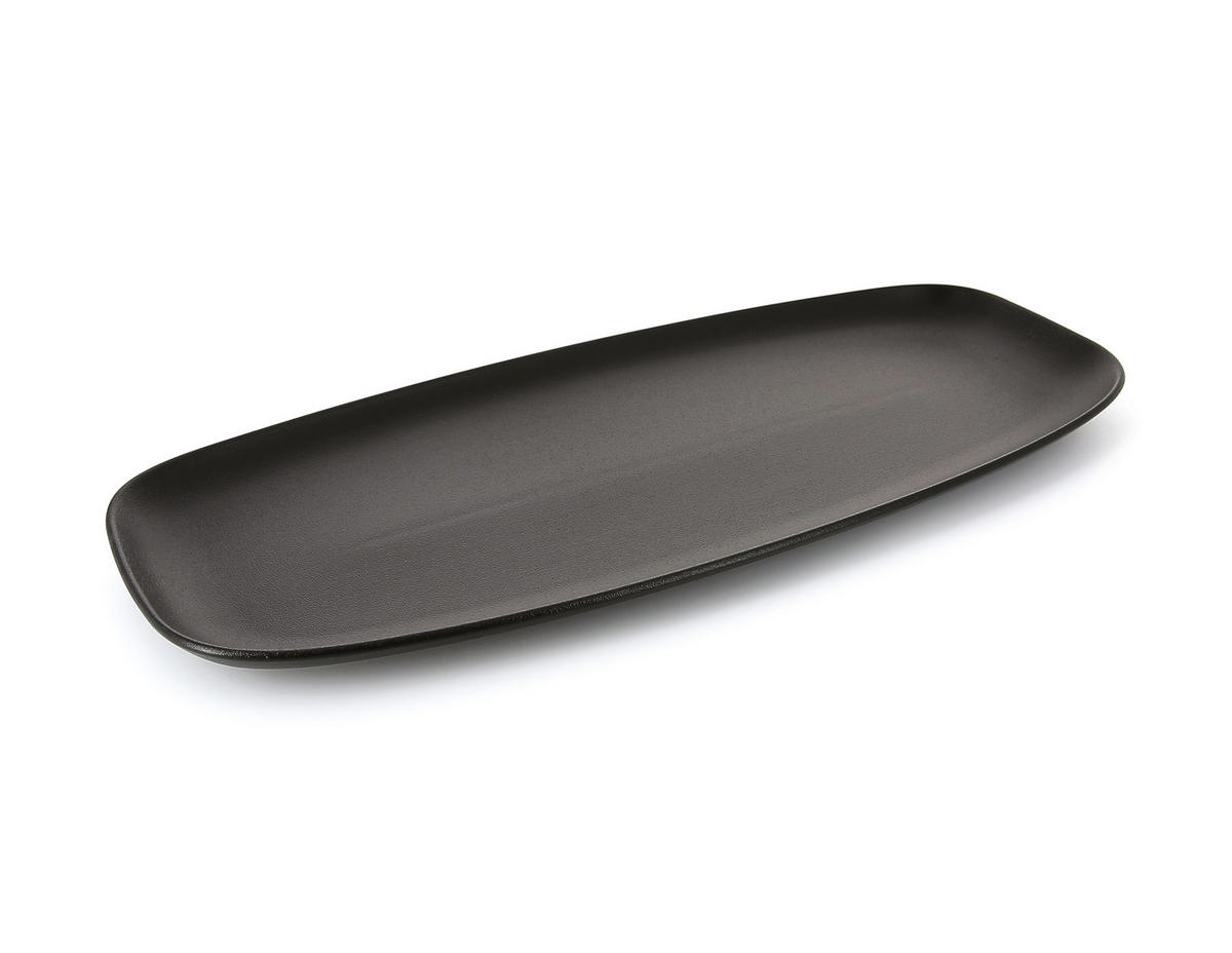 SERVIERPLATTE CLUB RECHTECKIG in gusseisener Optik - Multicolor, Keramik (21/2.9/48cm) - Revol Porcelaine France