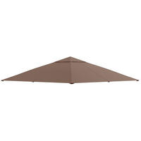 ERSATZDACH für Pavillon 298/295 cm aus Polyester mit PA-Beschichtung und Entwässerungslöchern, Kaffee - Braun, Textil (295/1/298cm) - Redom