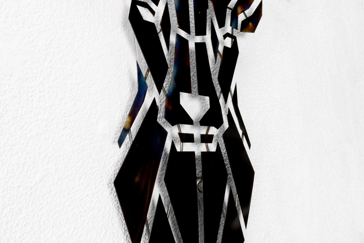 WANDDEKO Braun 80/77 cm - Braun, Metall (2.21/77/3cm) - KUNSTLOFT