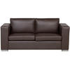 3-SITZER-SOFA Echtleder Braun Helsinki - Dunkelbraun, Leder/Fell (186/72/76cm) - Beliani