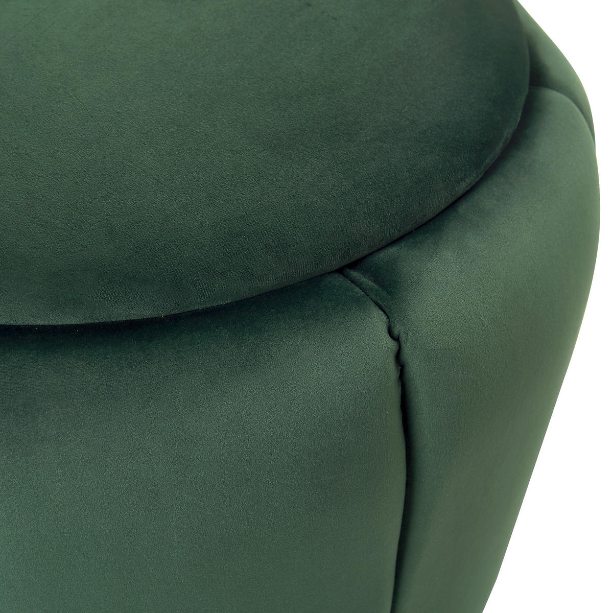 POUF Irving 43/43/37 cm - Grün, Textil (43/37/43cm) - Beliani