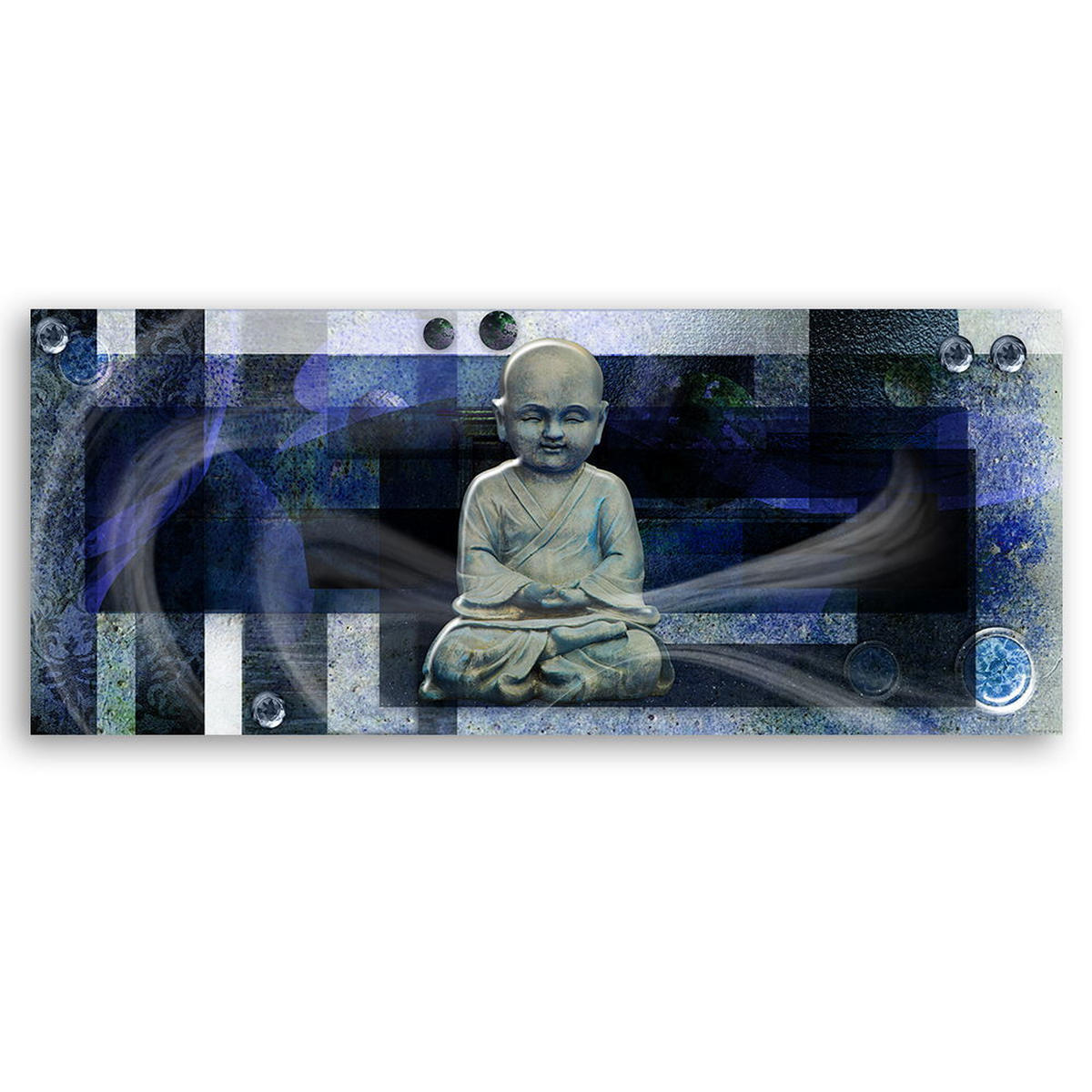 KUNSTDRUCK Blau 120/40 cm - Blau, Textil (120/40cm) - KUNSTLOFT