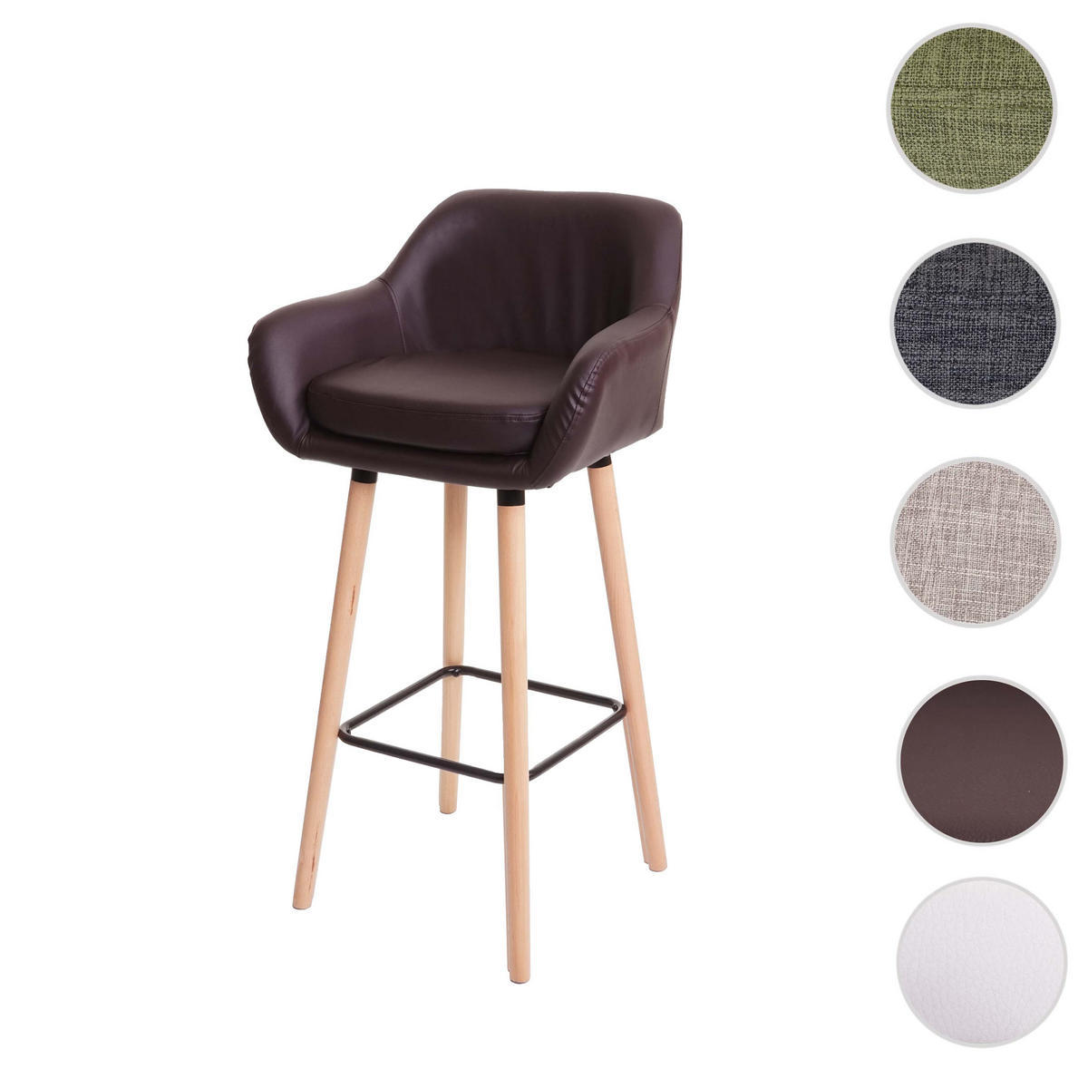 BARHOCKER Braun - Braun, Textil (53/99/45cm) - MCW