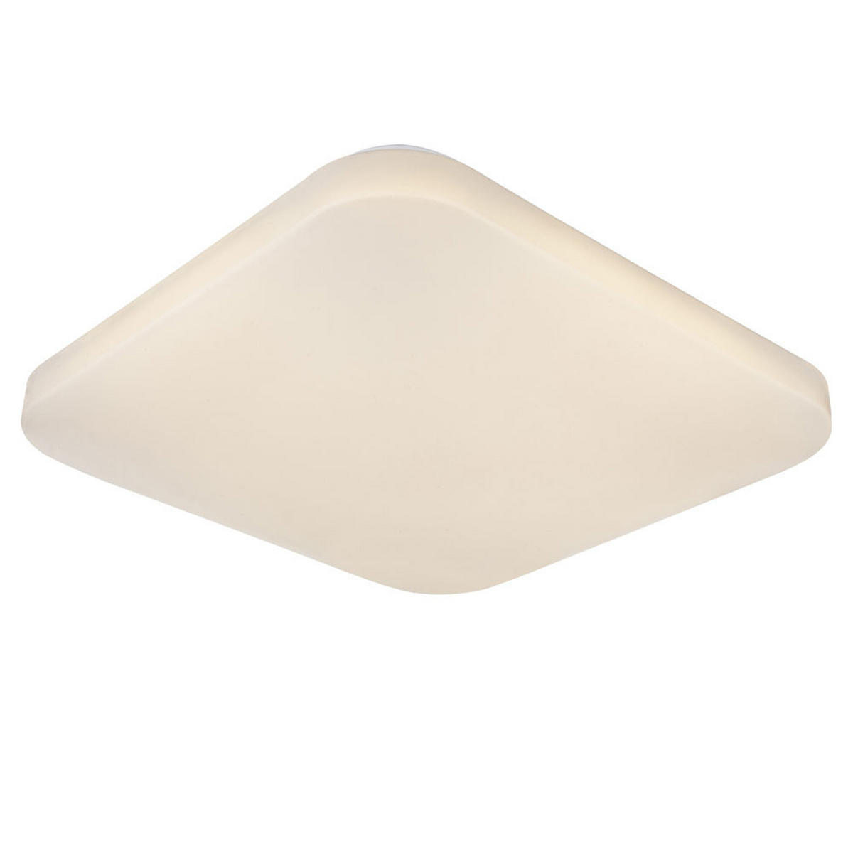 LED DECKENLEUCHTE Metall Weiß quadratisch - Weiß, Metall (25/25/5cm) - Globo Lighting