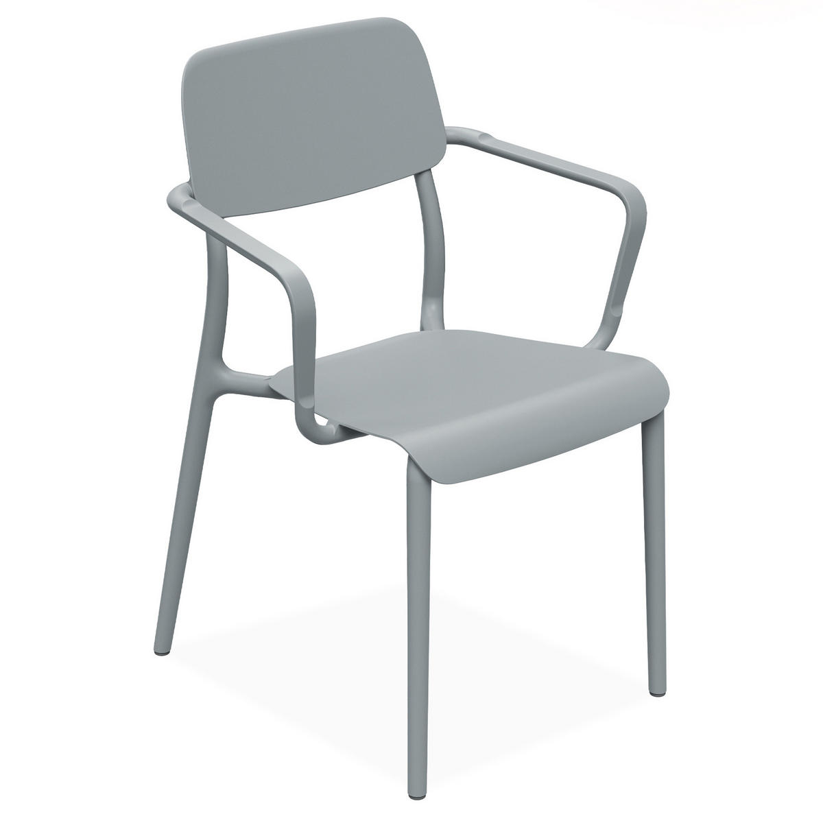 GARTENMÖBEL-SET GALIO, 8-tlg - Grau, Kunststoff - KONSIMO®