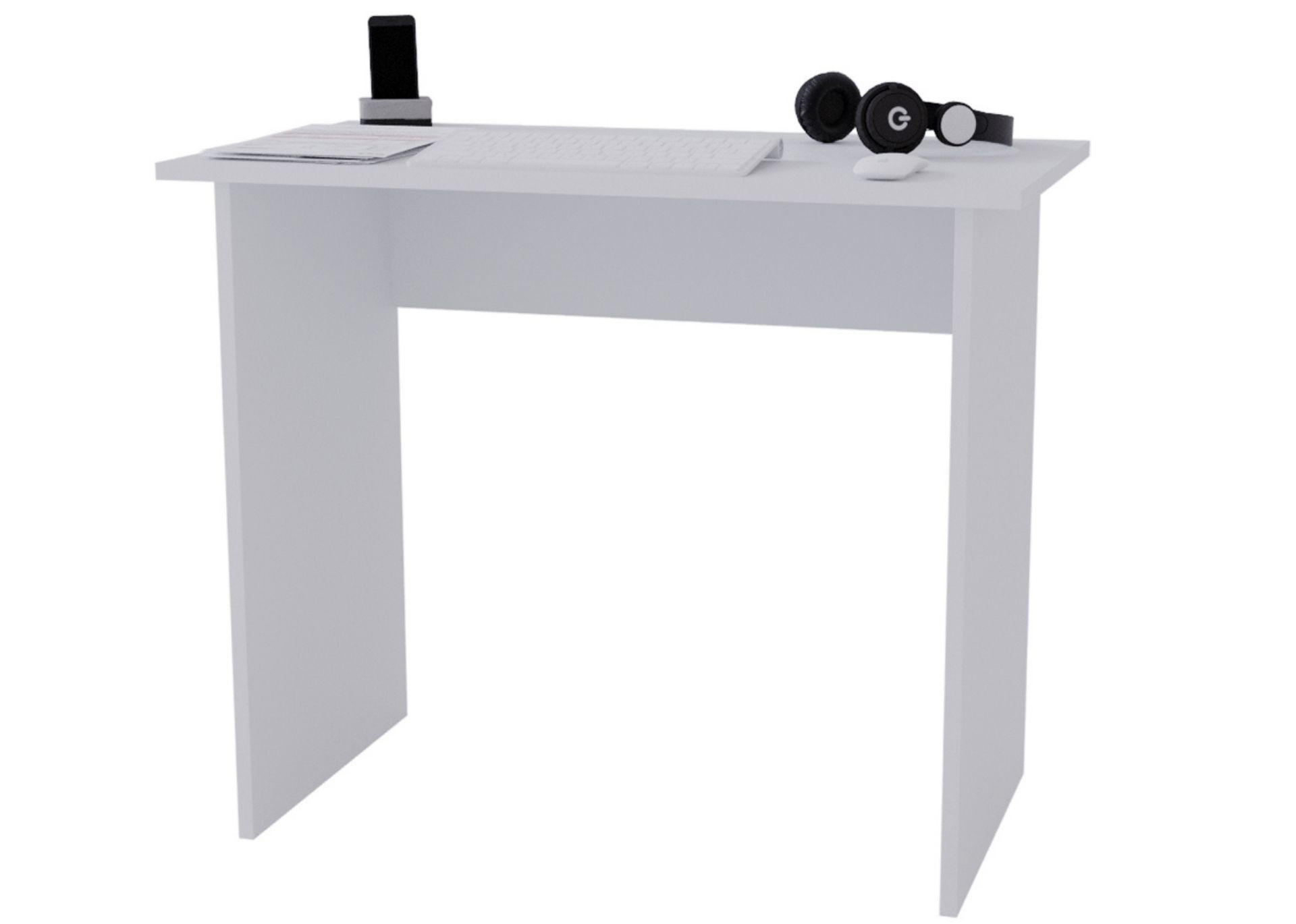 SCHREIBTISCH Weiß 90/50/73cm - Weiß, Holzwerkstoff (50/90/73cm) - CraftPAK