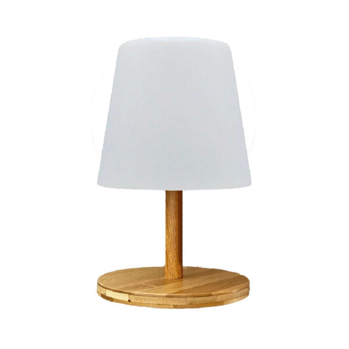 LED-TISCHLAMPE STANDY MINI hellbraun - Hellbraun, Holz (16/16/25cm) - Lumisky