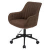 BÜROSTUHL MIT ARMLEHNE Braun - Braun, Textil (58/87/58cm) - MCW