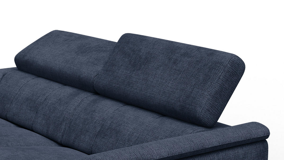 RELAXSOFA RODEN 3-Sitzer, marineblau - Dunkelblau, Holz/Textil (194/82/103cm) - Courtois Laville