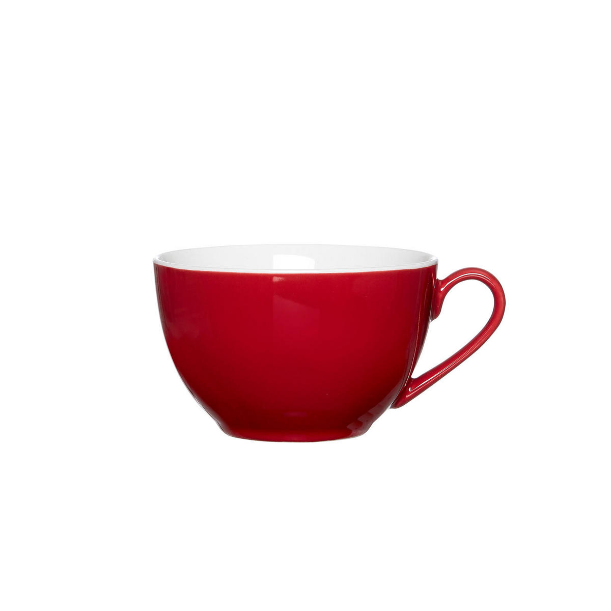 KAFFEETASSEN MIT UNTERTASSEN Doppio Rot 200 ml 6er Set - Rot, Keramik (16/8/16cm) - Ritzenhoff Breker